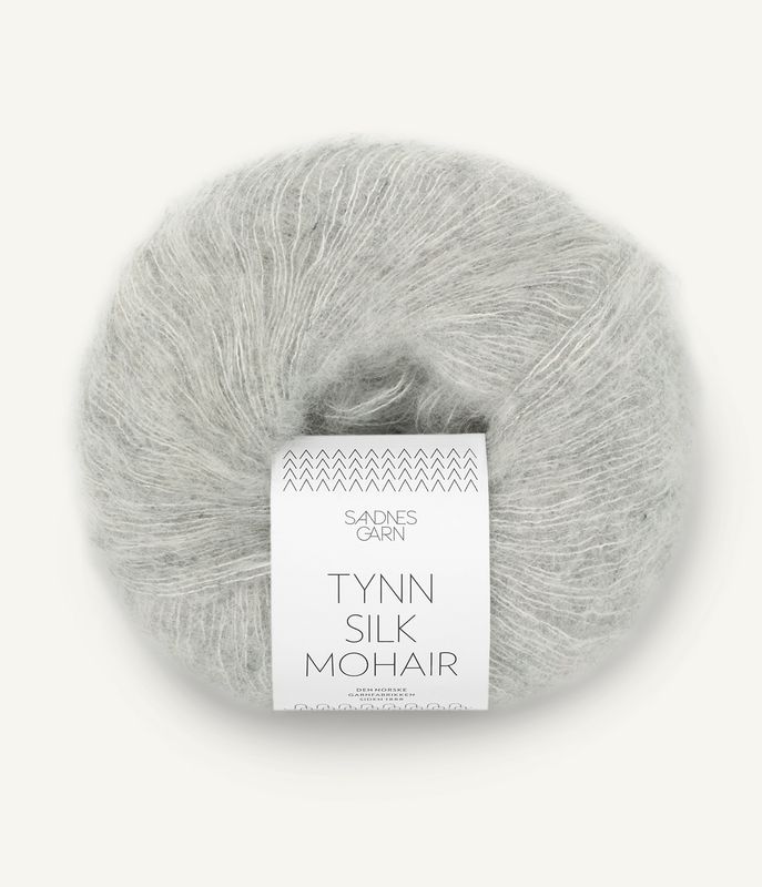 Tynn Silk Mohair 1022 Light Grey Melange